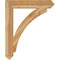 Ekena Millwork Thorton Arts & Crafts Rough Sawn Bracket, Western Red Cedar, 6"W x 38"D x 46"H BKT06X38X46THR03RWR - alternate 2